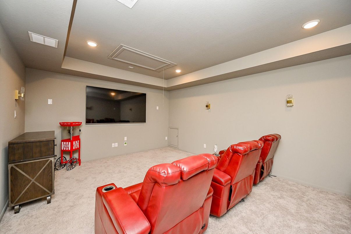 Home Theatre Room, Interior, Recessed Lighting, Theatre Room