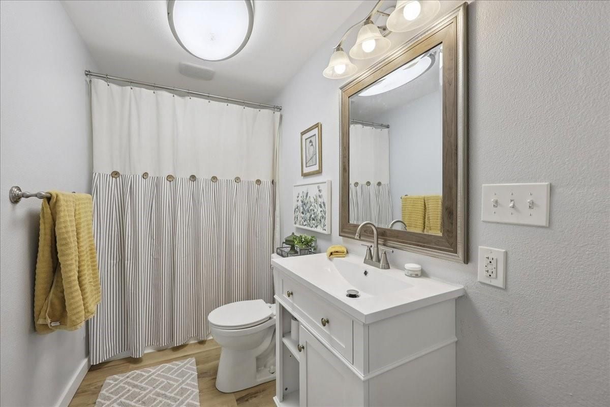 Bathroom, Interior, Wood Texture Flooring