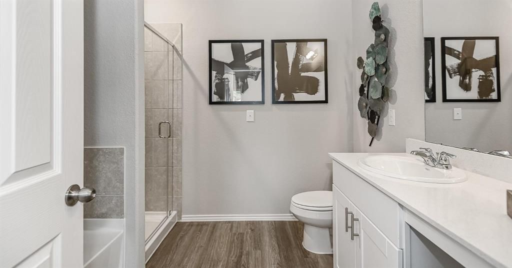 Bathroom, Interior, Wood Texture Flooring