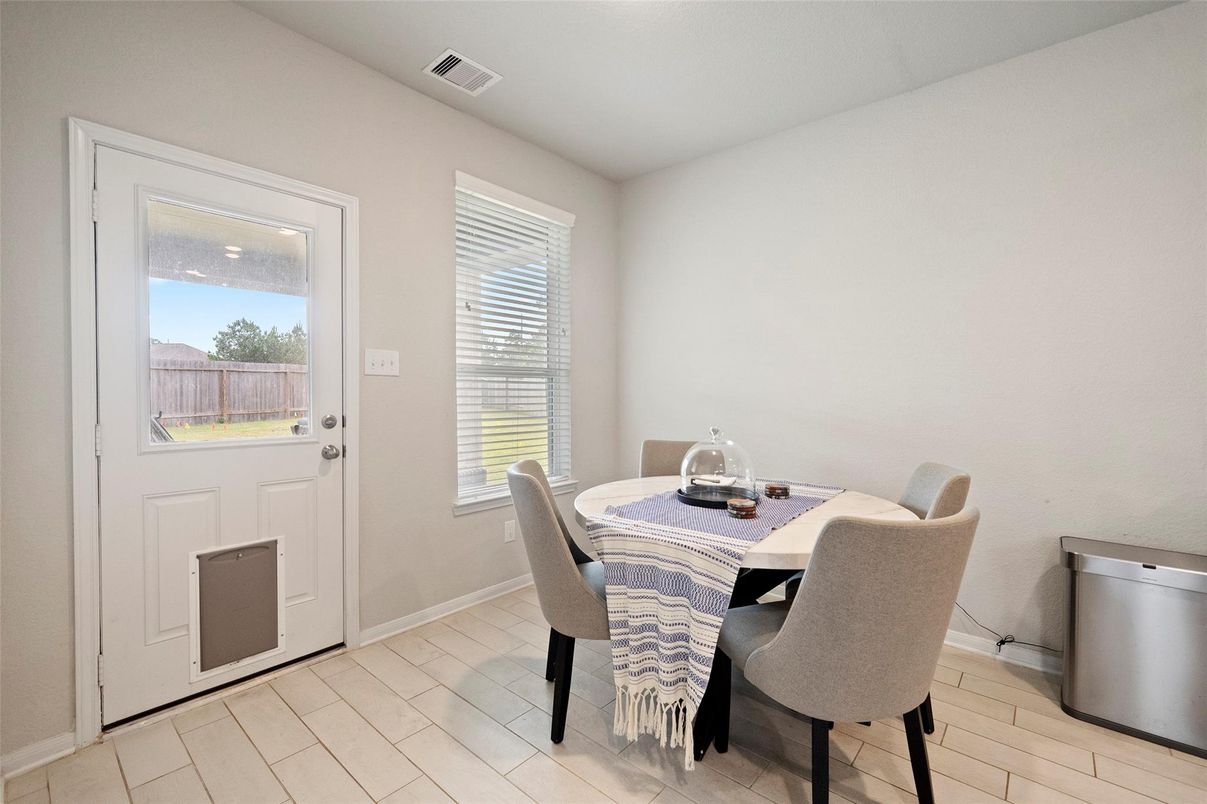 Dining room, Interior, Wood Texture Flooring