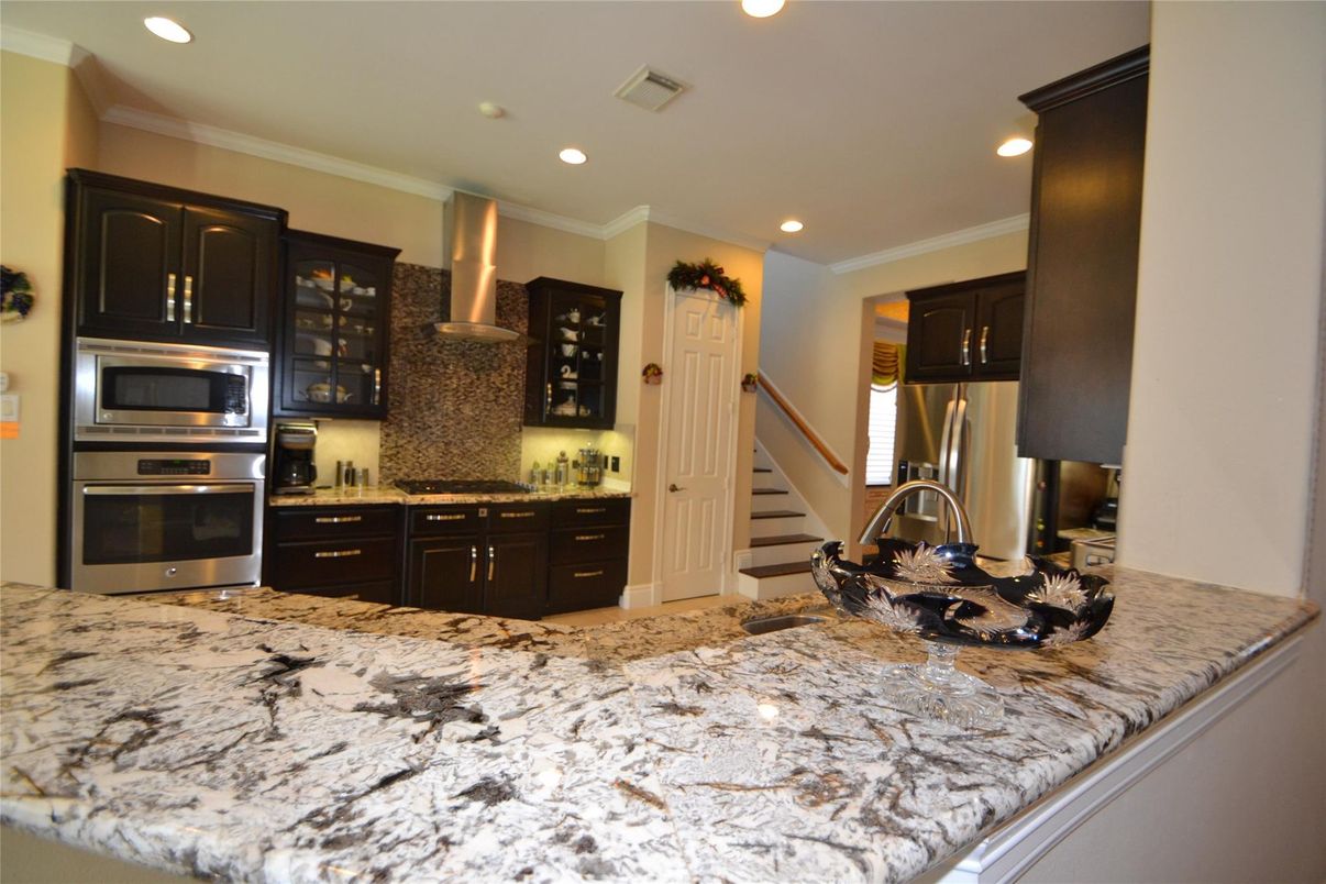 Interior, Kitchen, Recessed Lighting, Stainless Steel Appliances