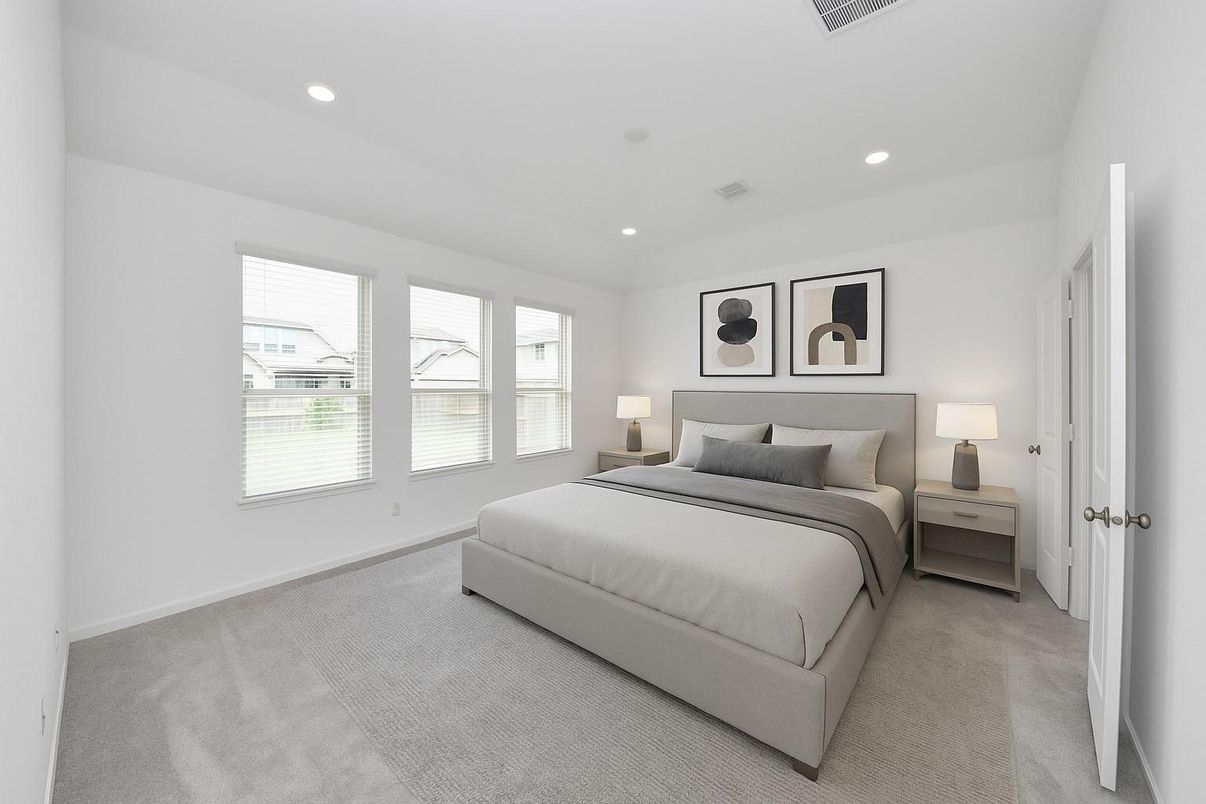 Bedroom, Interior, Recessed Lighting