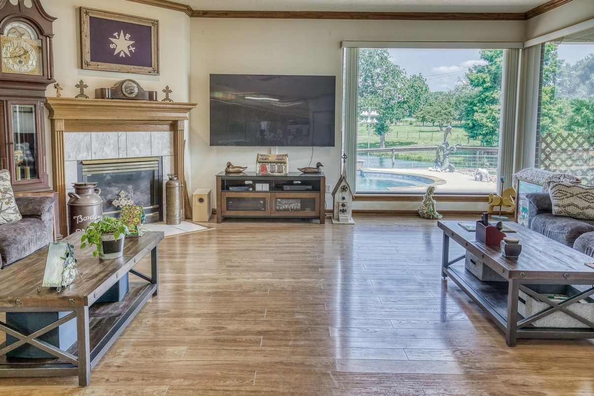 Fireplace, Interior, Living room, Wood Texture Flooring