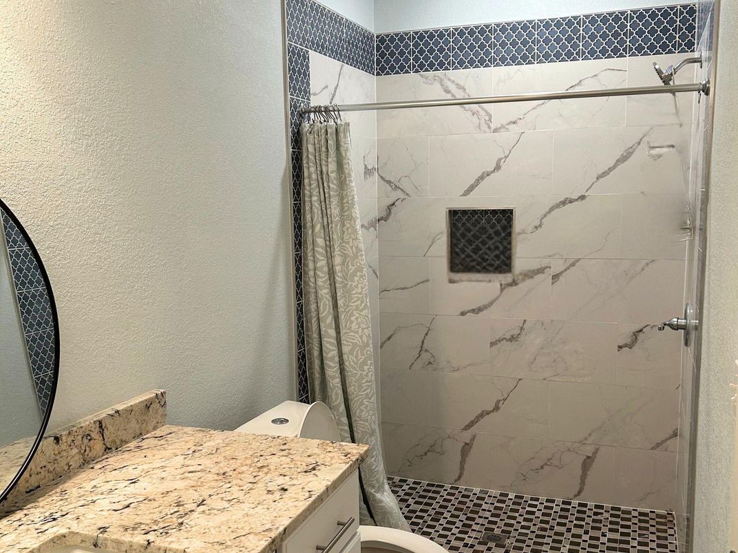 Bathroom, Interior, Marble Walls