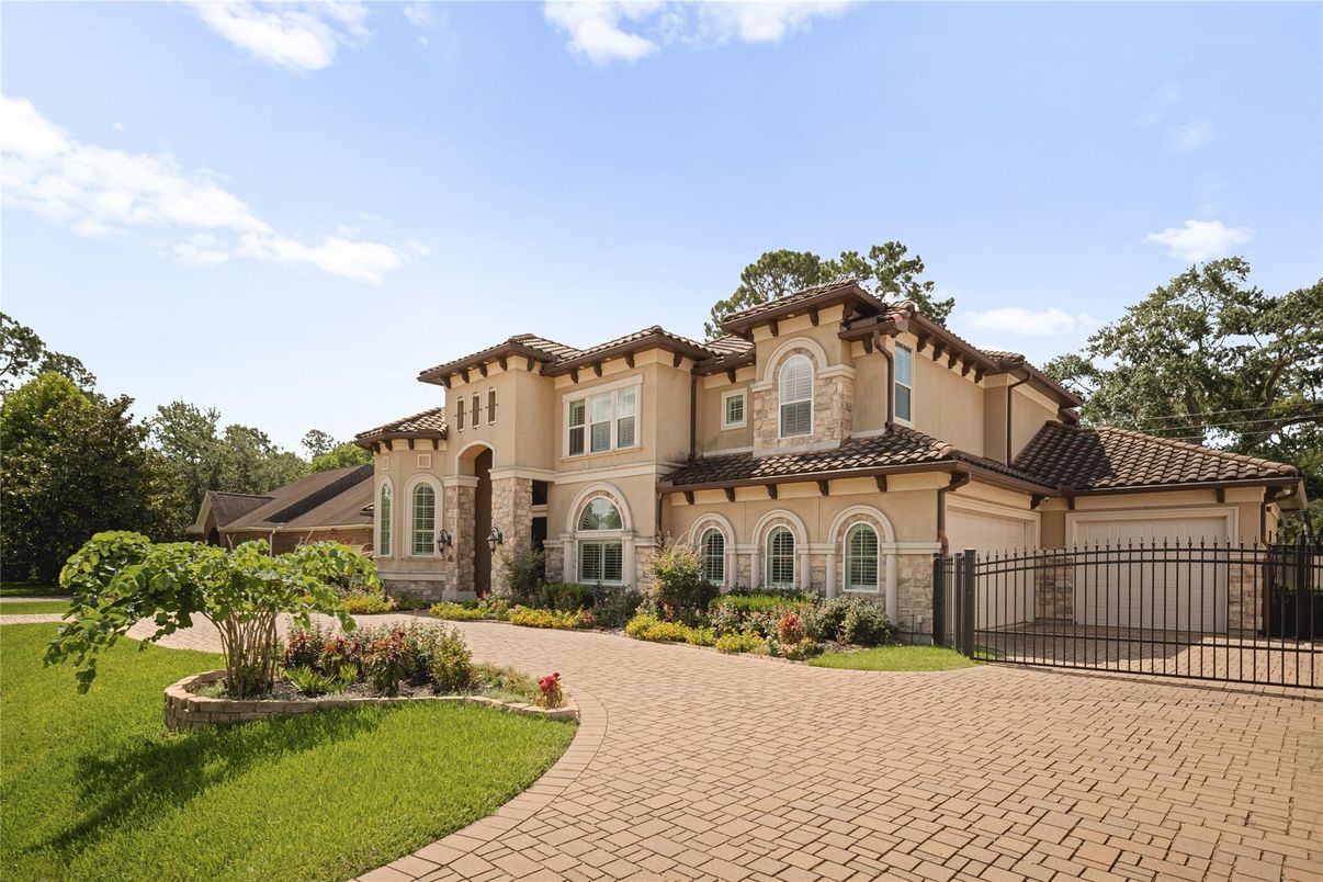 Attached, Backyard, Exterior, Facade, Mediterranean
