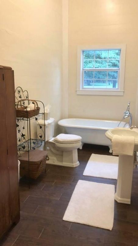 Bathroom, Interior, Wood Texture Flooring
