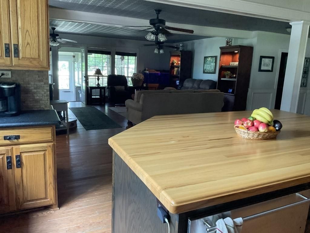 Dining room, Interior, Kitchen, Living room, Wood Texture Flooring