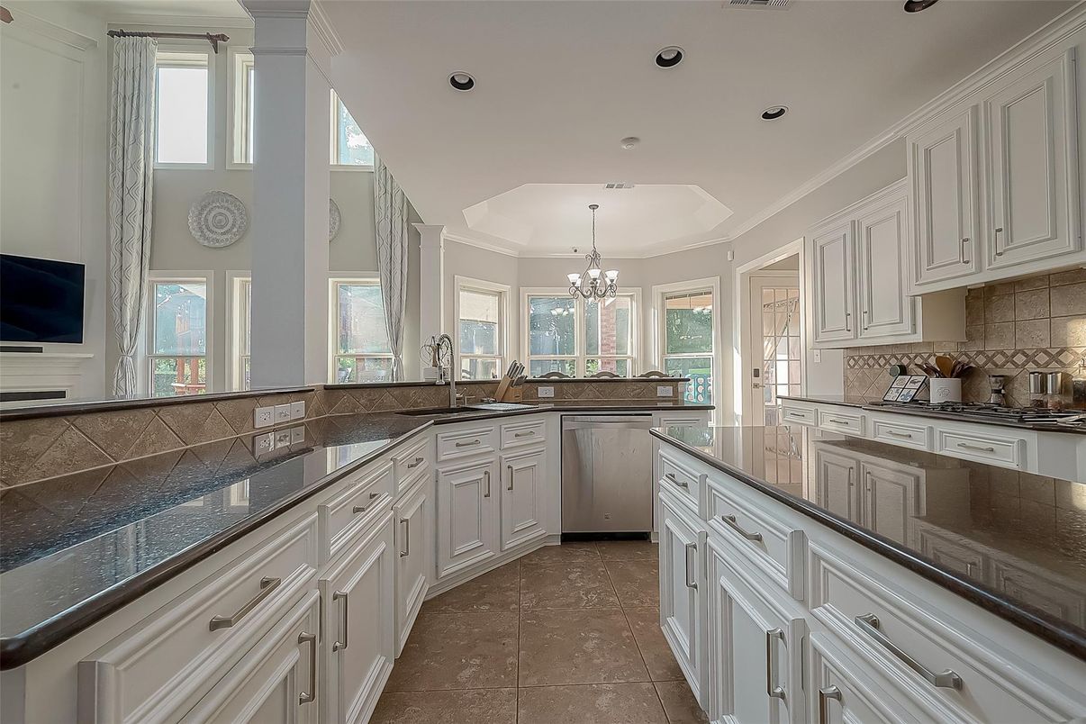 Chandelier, Interior, Kitchen, Recessed Lighting
