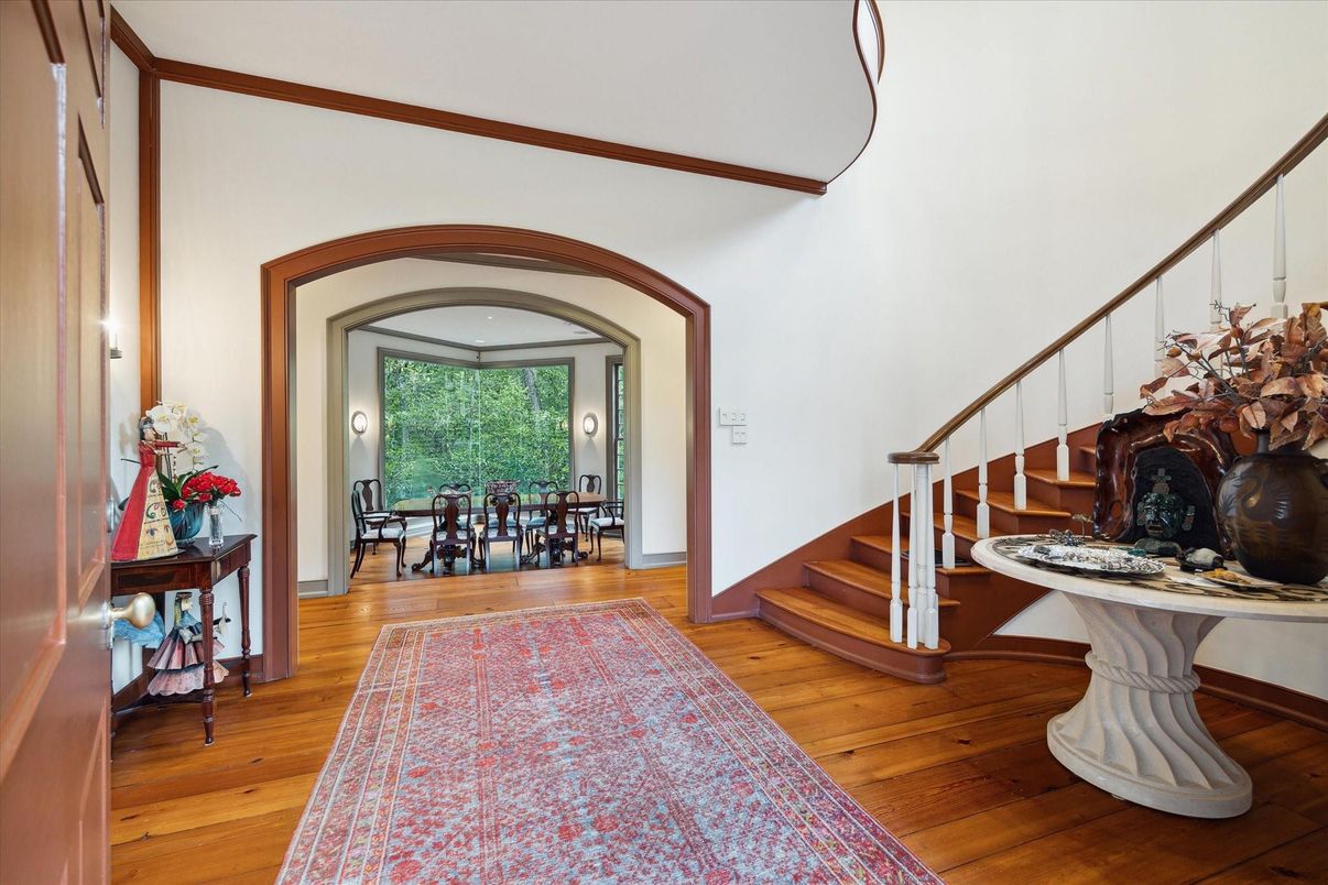 Dining room, Interior, Wood Texture Flooring