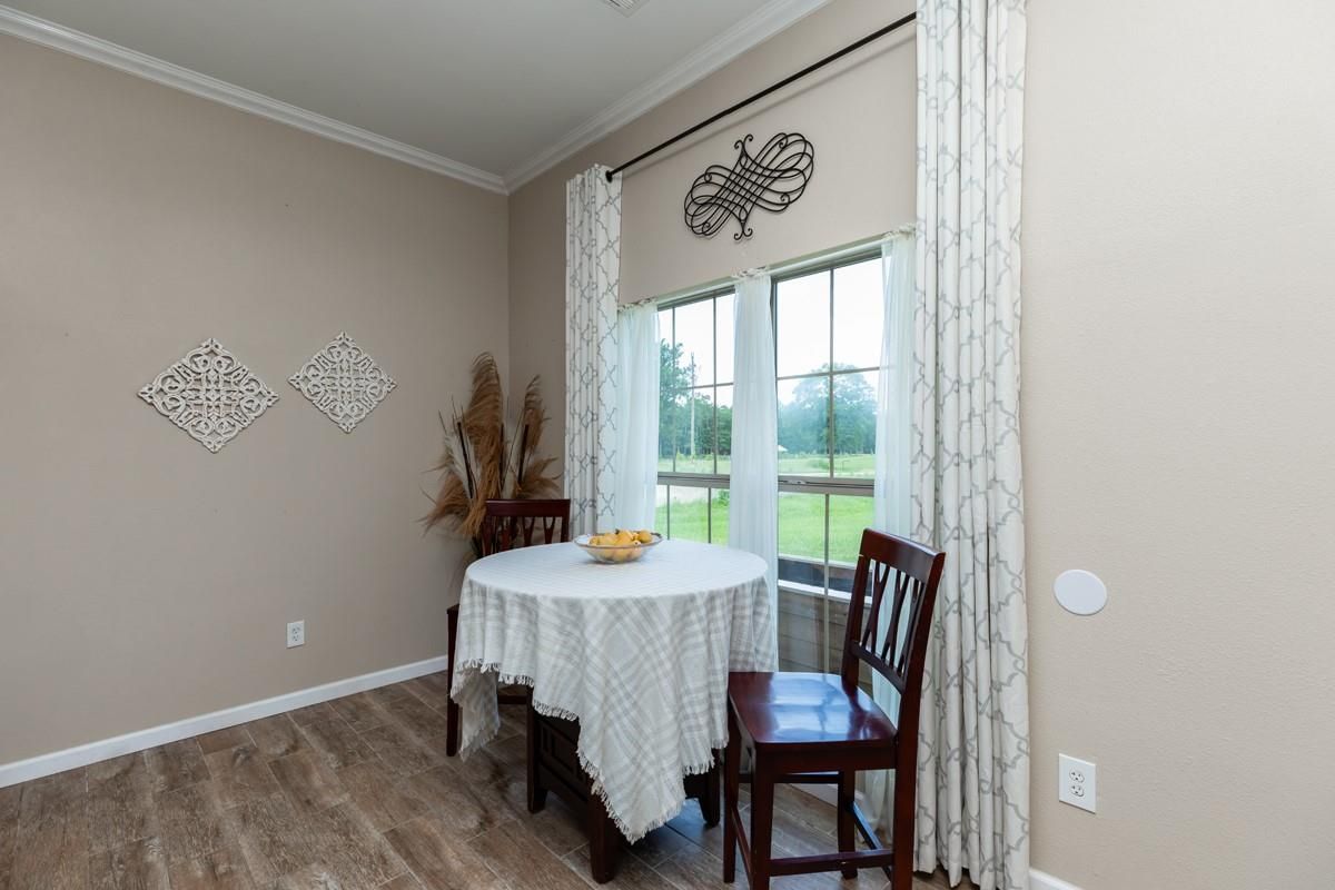 Dining room, Interior, Wood Texture Flooring
