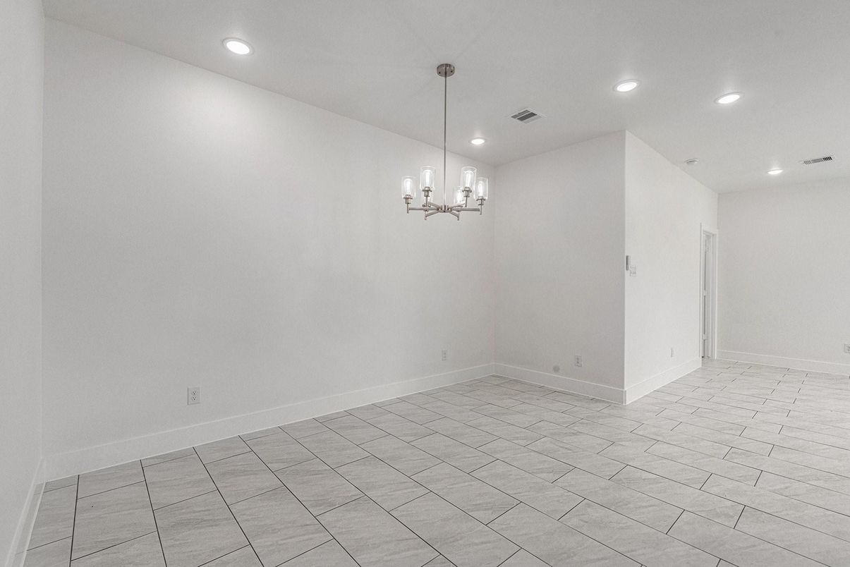 Empty room, Interior, Pendant Lights, Recessed Lighting