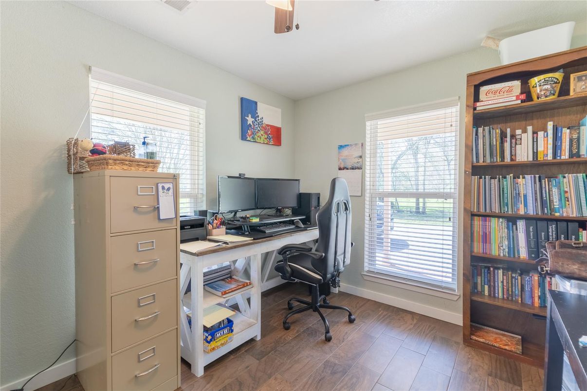 Home Office, Interior, Wood Texture Flooring