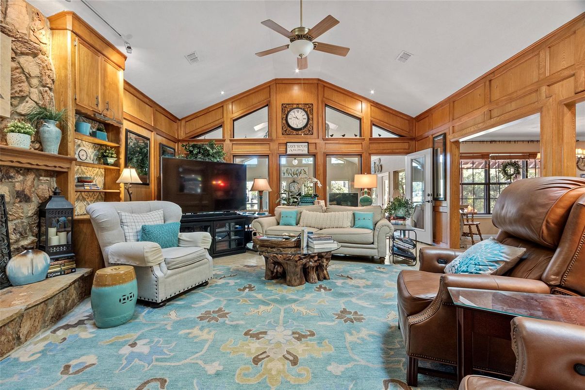 Fireplace, Interior, Living room, Wooden Walls