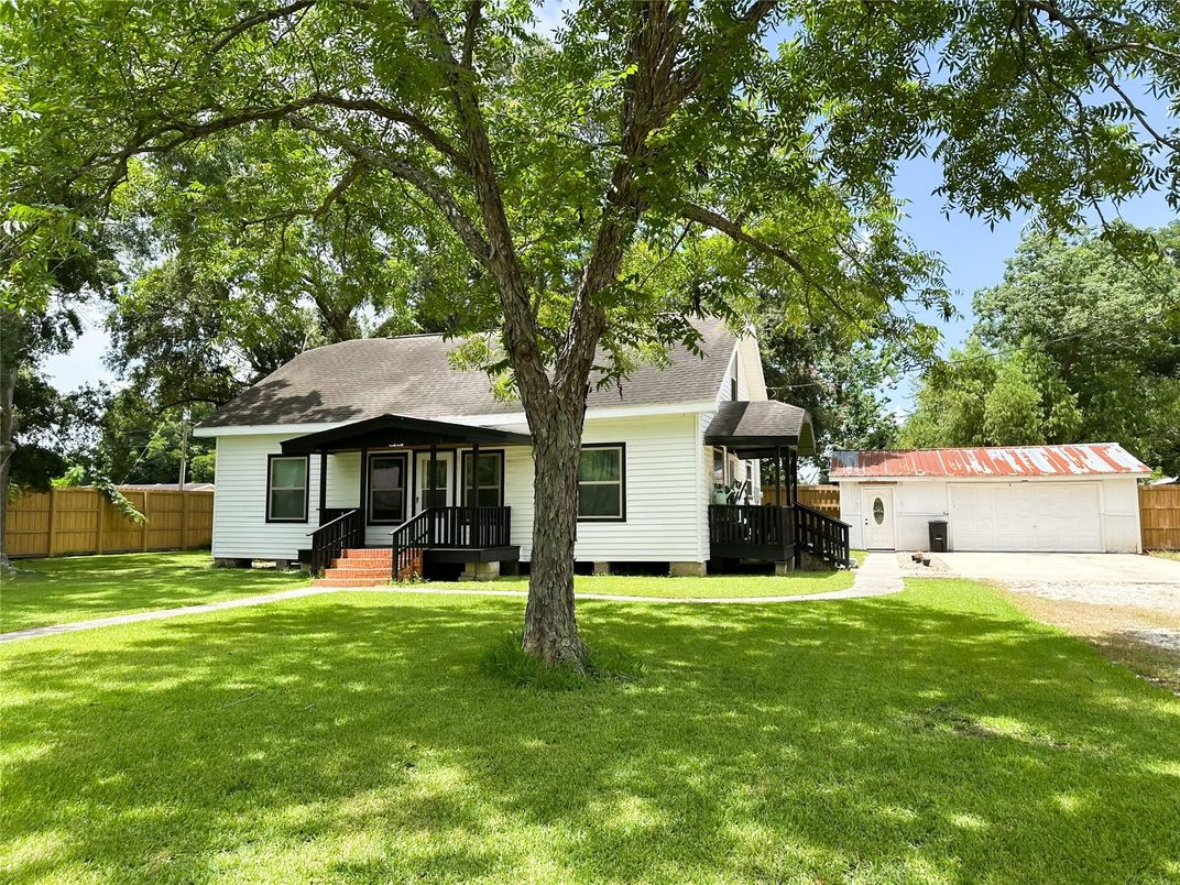 Backyard, Detached Garage, Exterior, Facade, Ranch