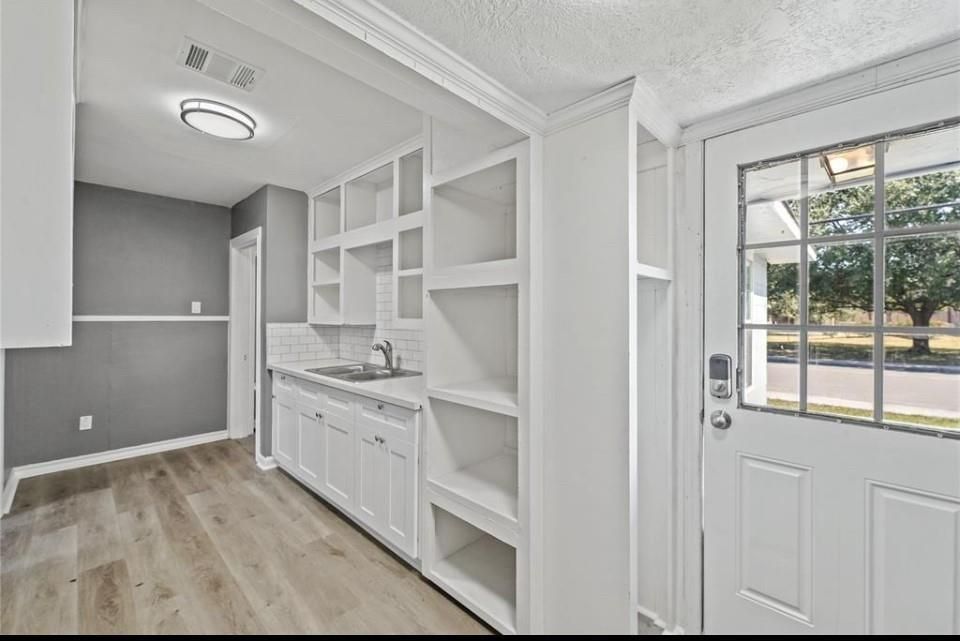 Interior, Kitchen, Wood Texture Flooring