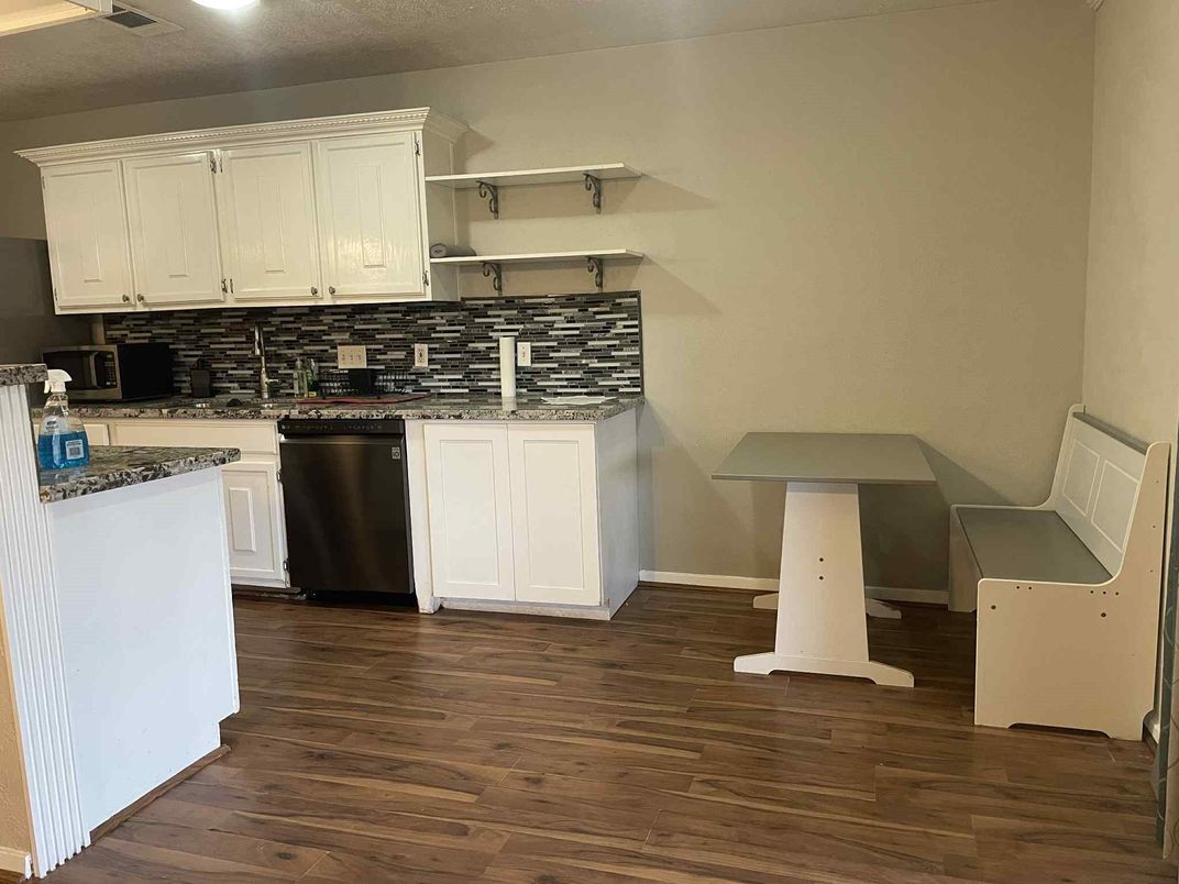 Interior, Kitchen, Wood Texture Flooring