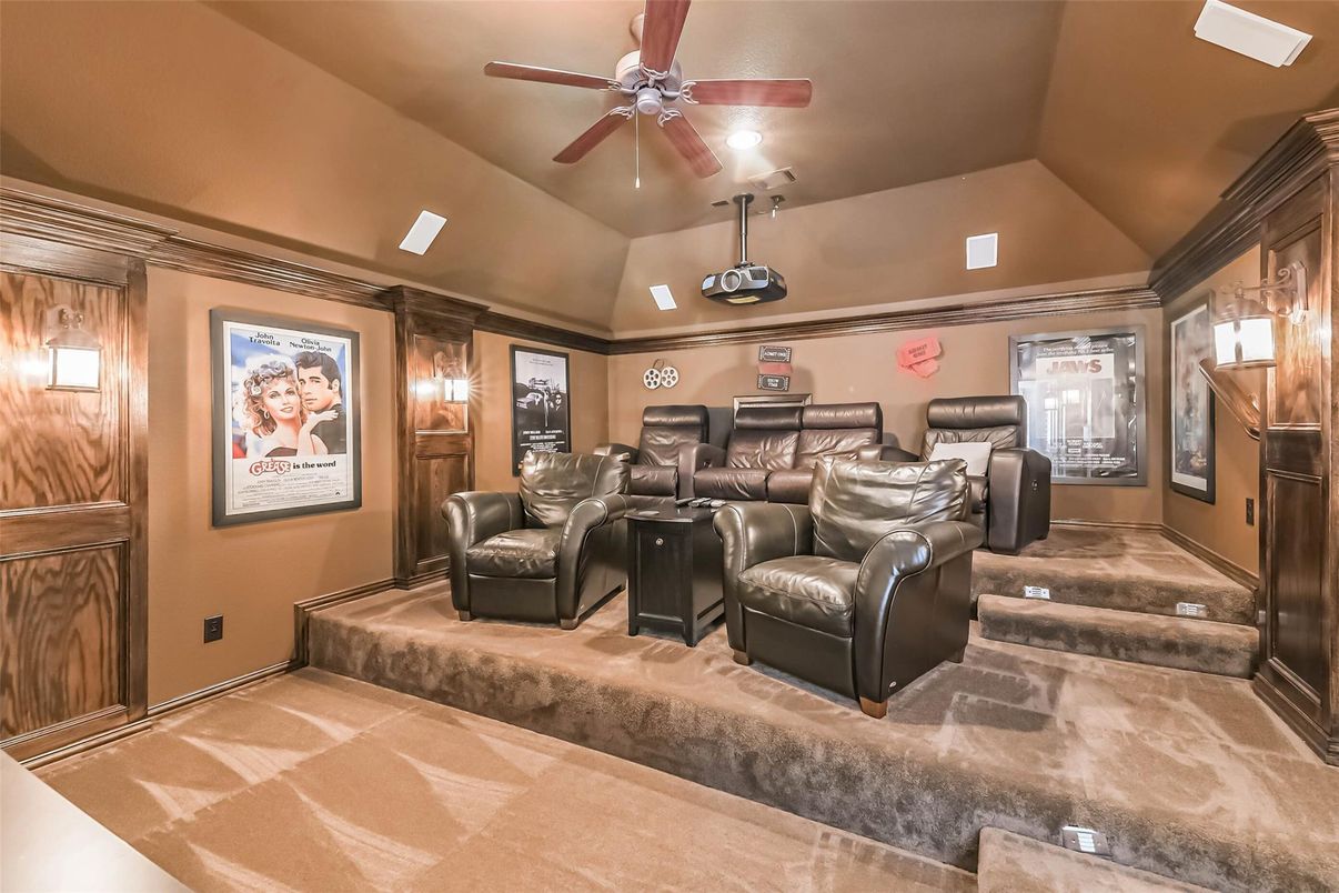 Home Theatre Room, Interior, Recessed Lighting, Theatre Room