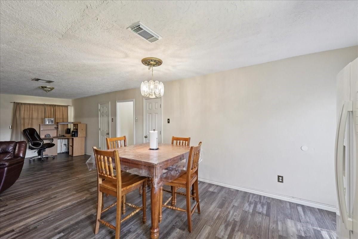 Chandelier, Dining room, Interior, Kitchen, Wood Texture Flooring