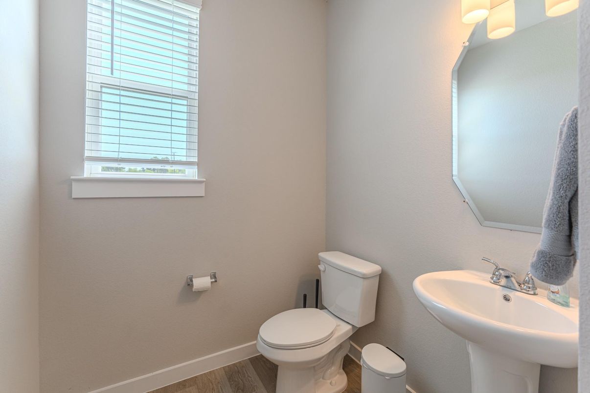Bathroom, Interior, Wood Texture Flooring