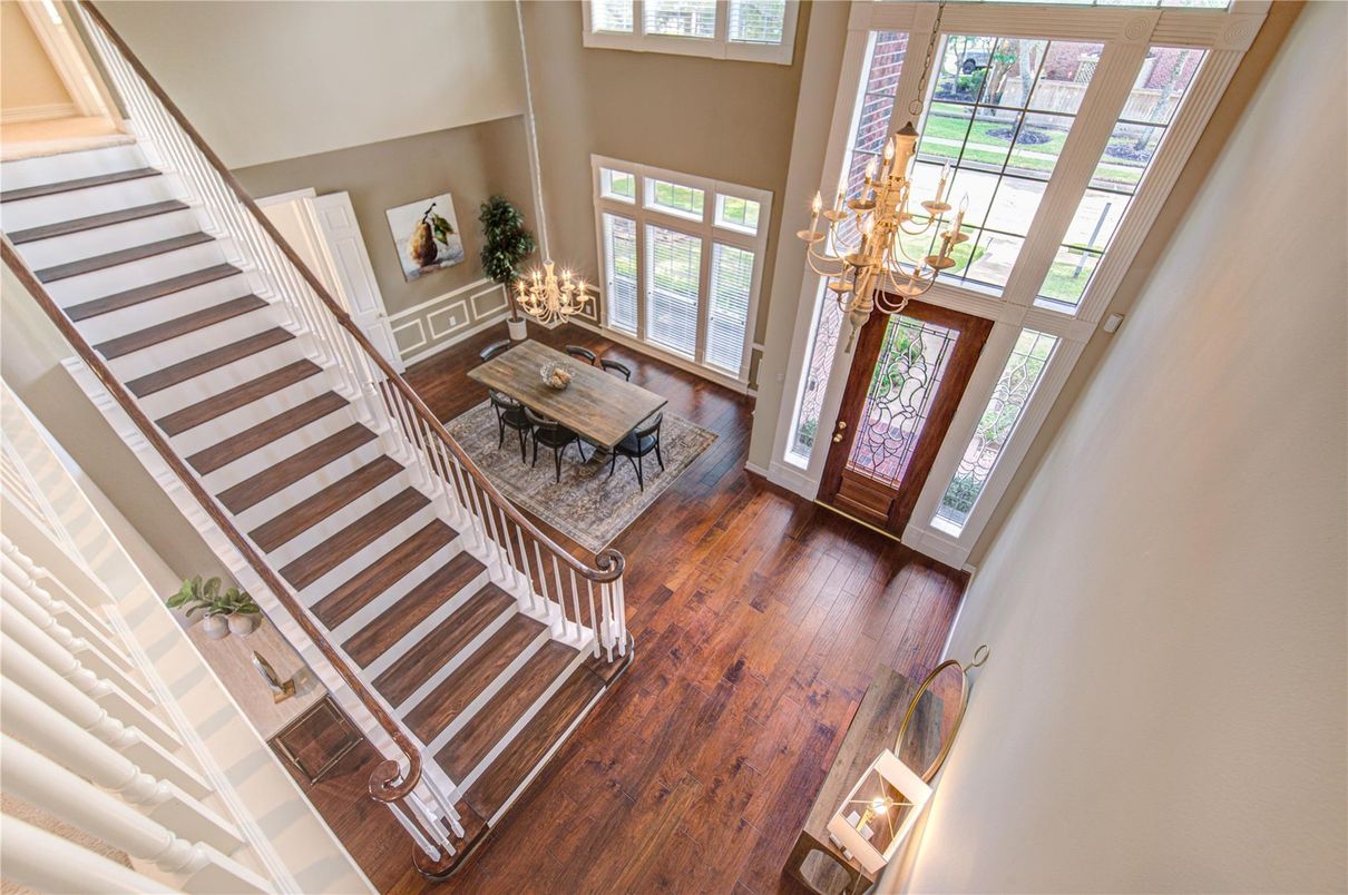 Dining room, Fireplace, Interior, Wood Texture Flooring