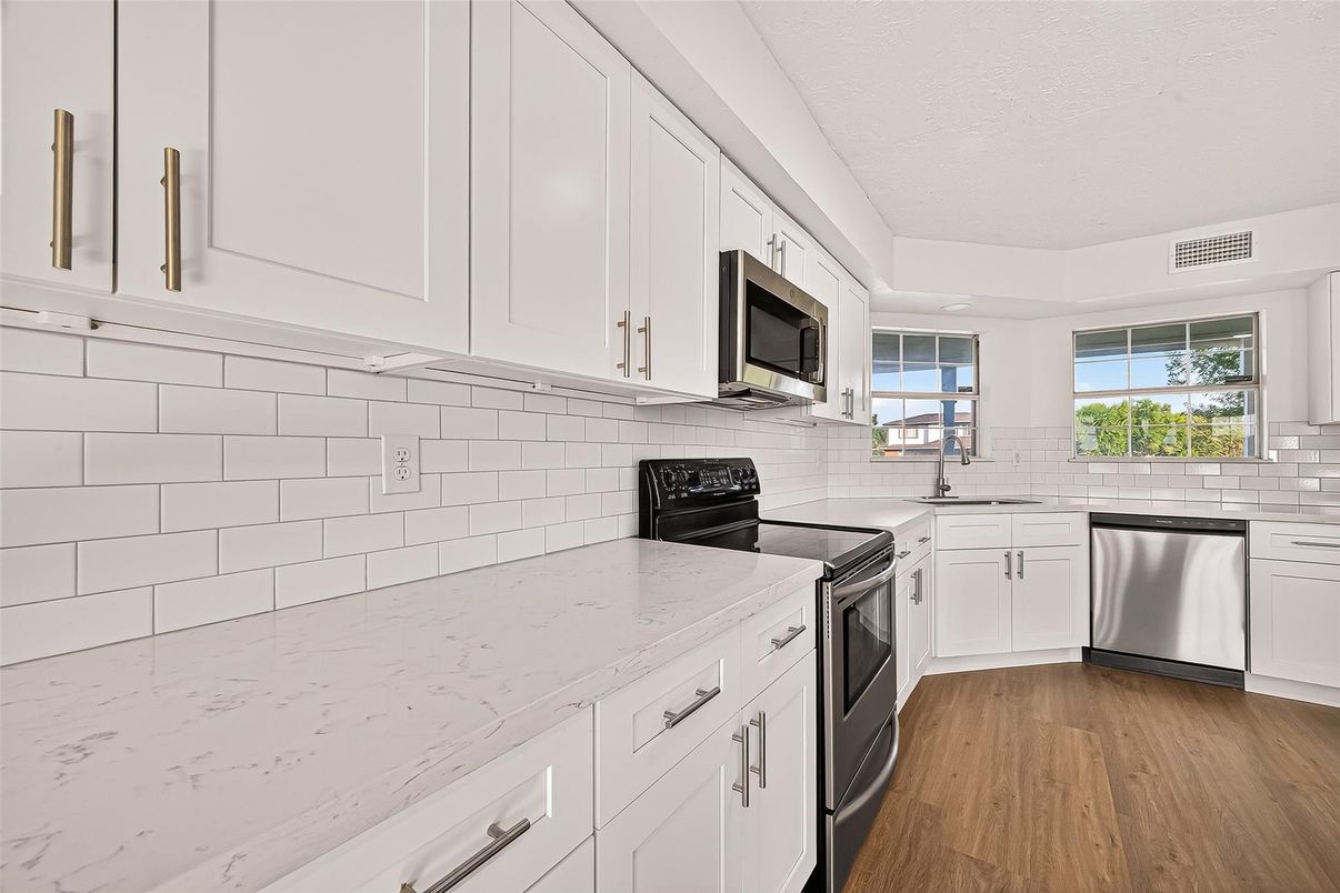 Interior, Kitchen, Wood Texture Flooring