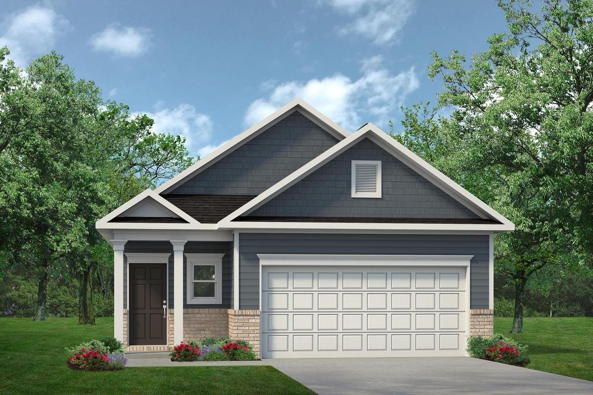 Attached, Exterior, Facade, American Craftsman