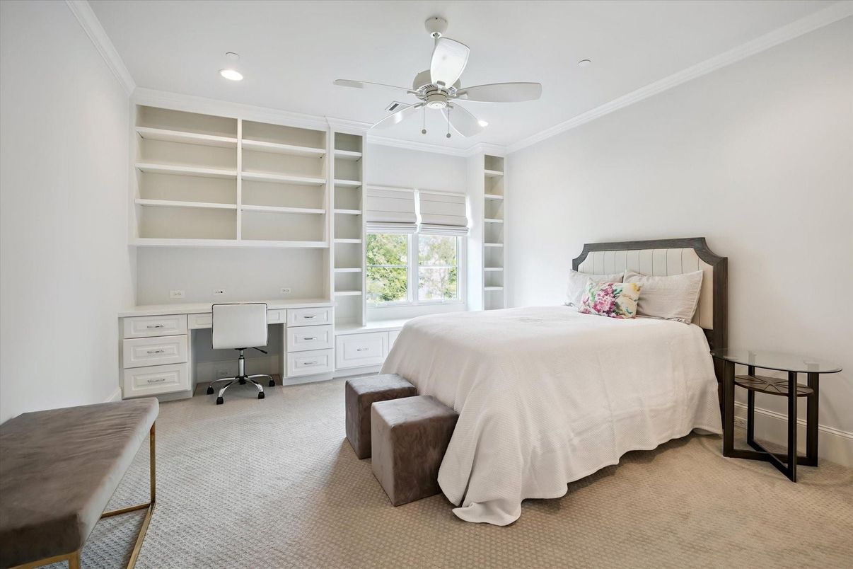 Bedroom, Home Office, Interior, Recessed Lighting