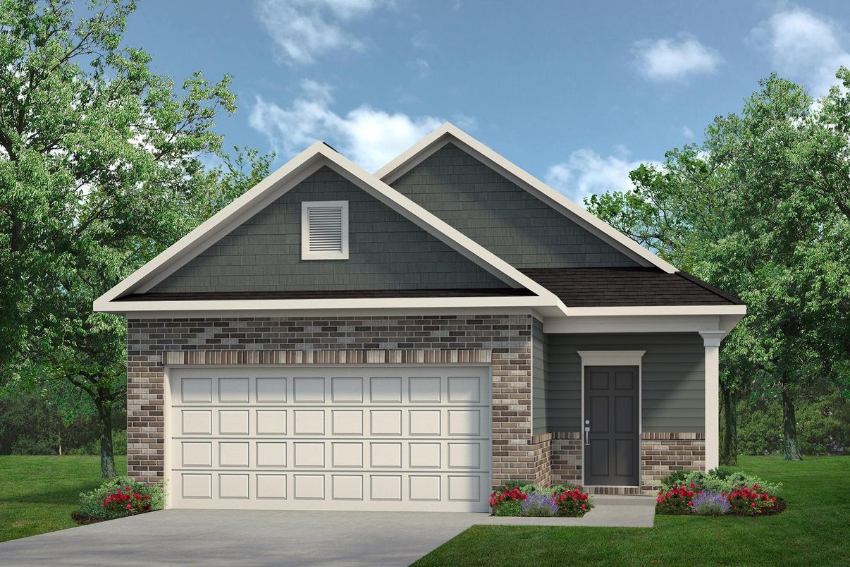 Attached, Exterior, Facade, Brick Facade, Brick Traditional