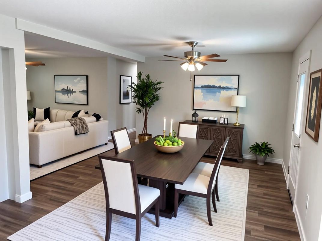 Dining room, Interior, Living room, Wood Texture Flooring