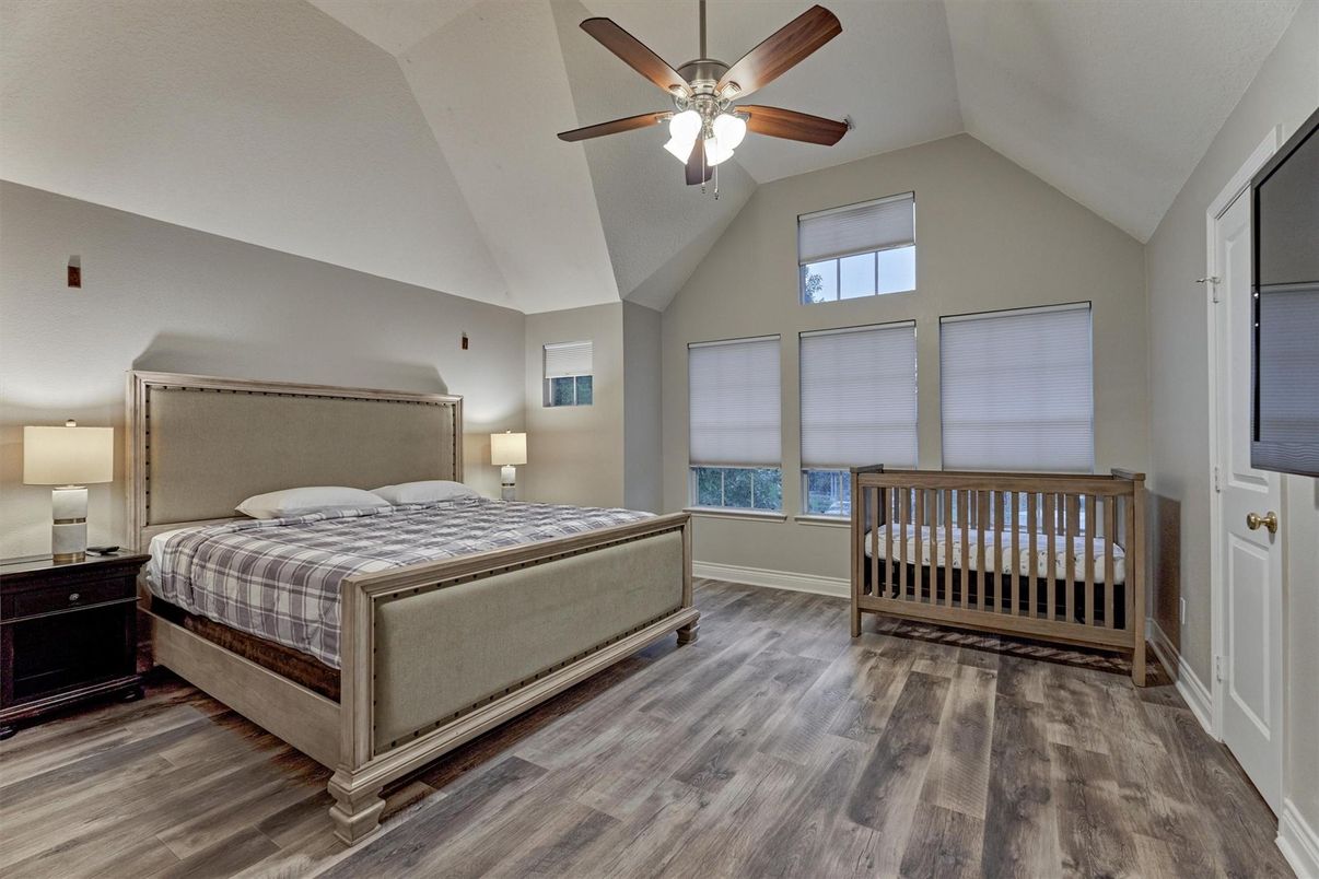 Bedroom, Interior, Wood Texture Flooring