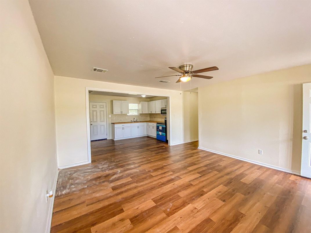 Empty room, Interior, Kitchen, Wood Texture Flooring