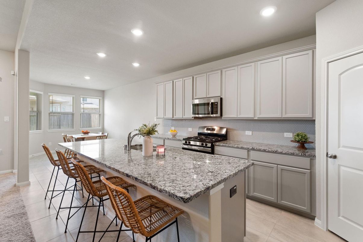 Dining room, Interior, Kitchen, Recessed Lighting, Stainless Steel Appliances