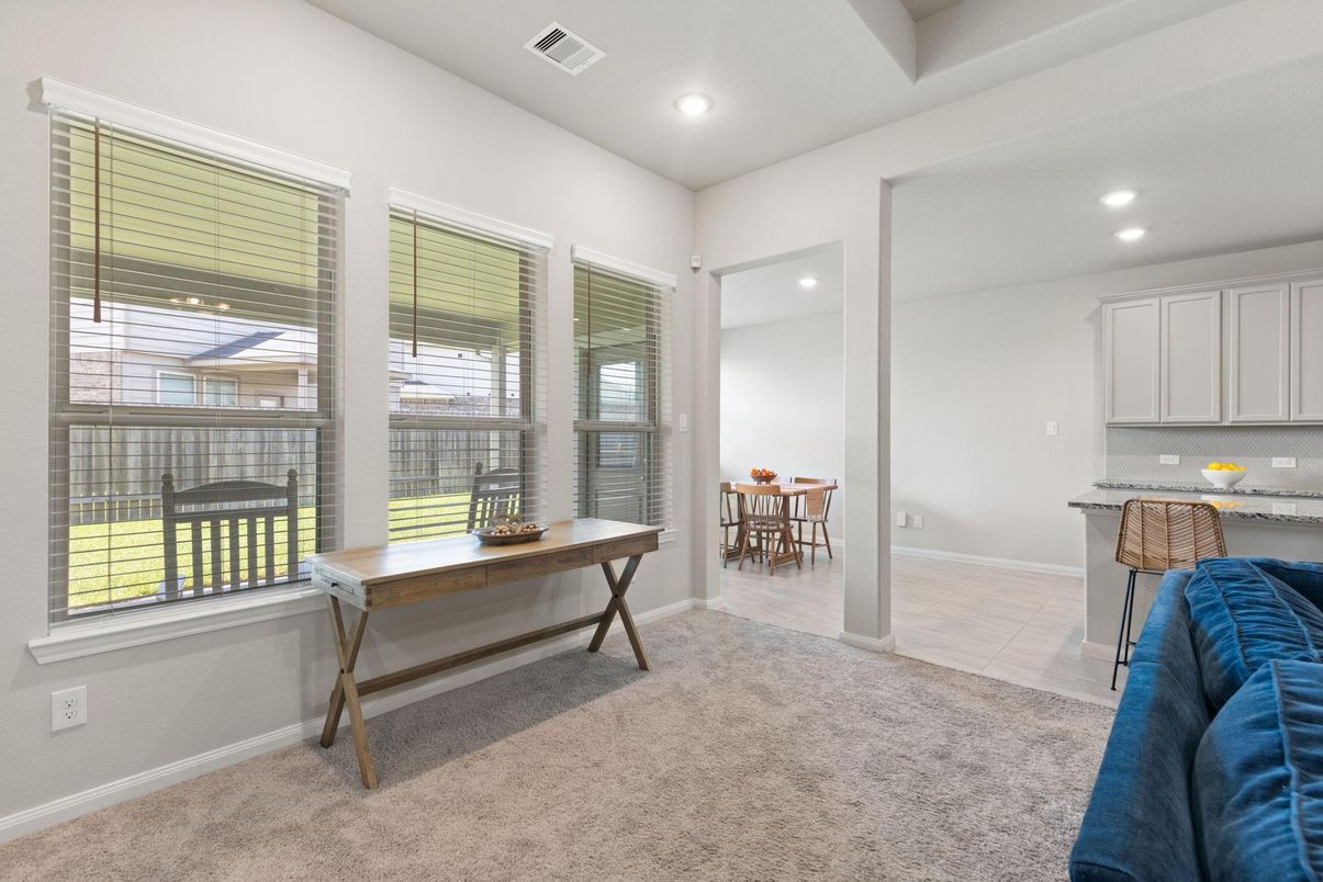 Dining room, Interior, Kitchen, Recessed Lighting