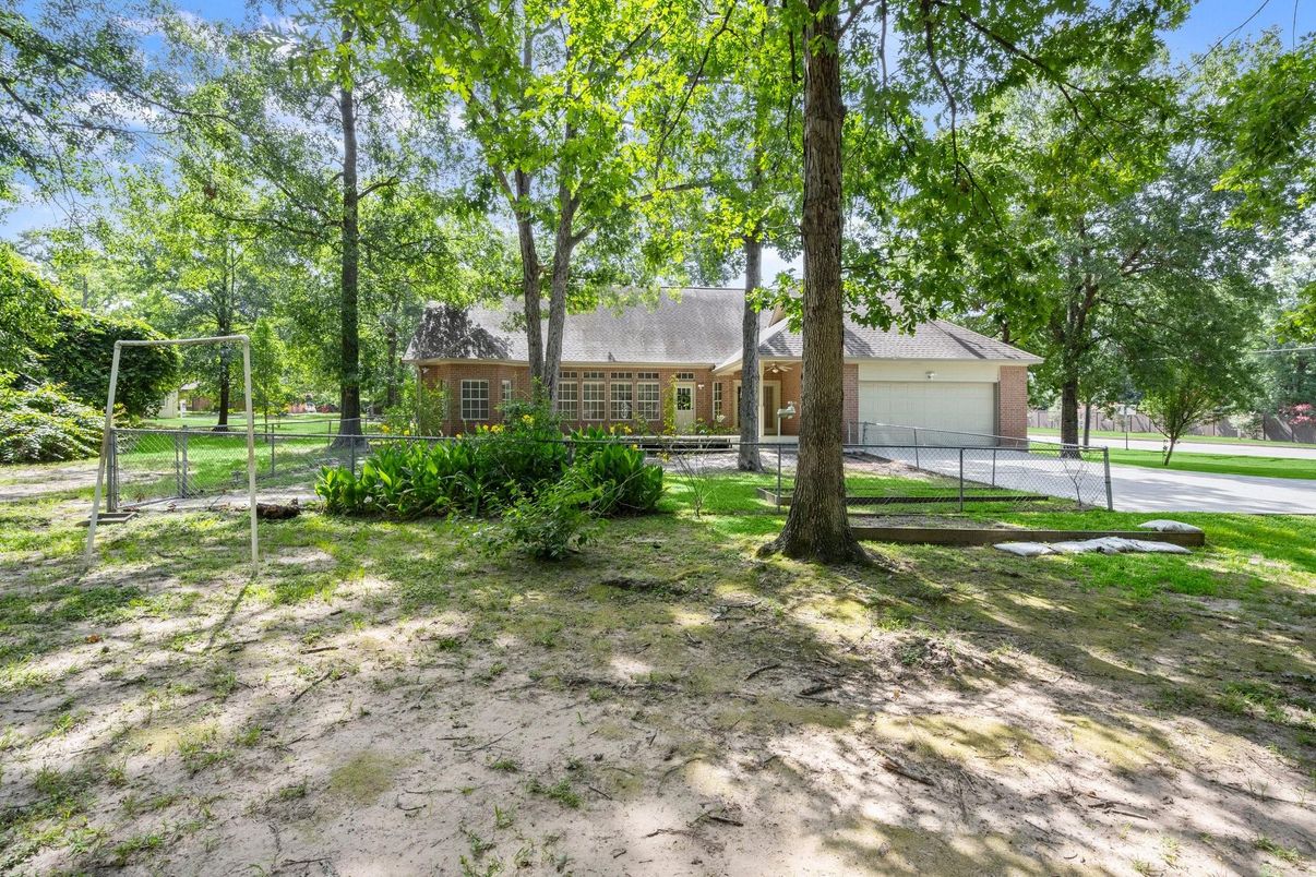 Attached, Backyard, Detached Garage, Exterior, Facade, Log Home