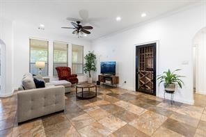 Interior, Living room, Recessed Lighting