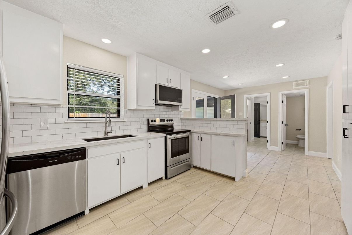 Interior, Kitchen, Recessed Lighting, Stainless Steel Appliances