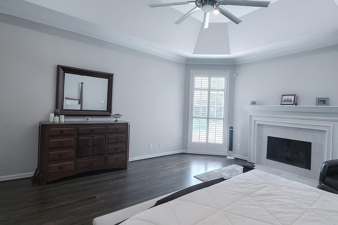 Fireplace, Interior, Wood Texture Flooring
