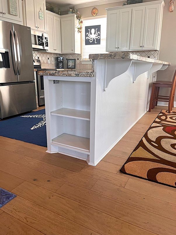 Interior, Kitchen, Wood Texture Flooring