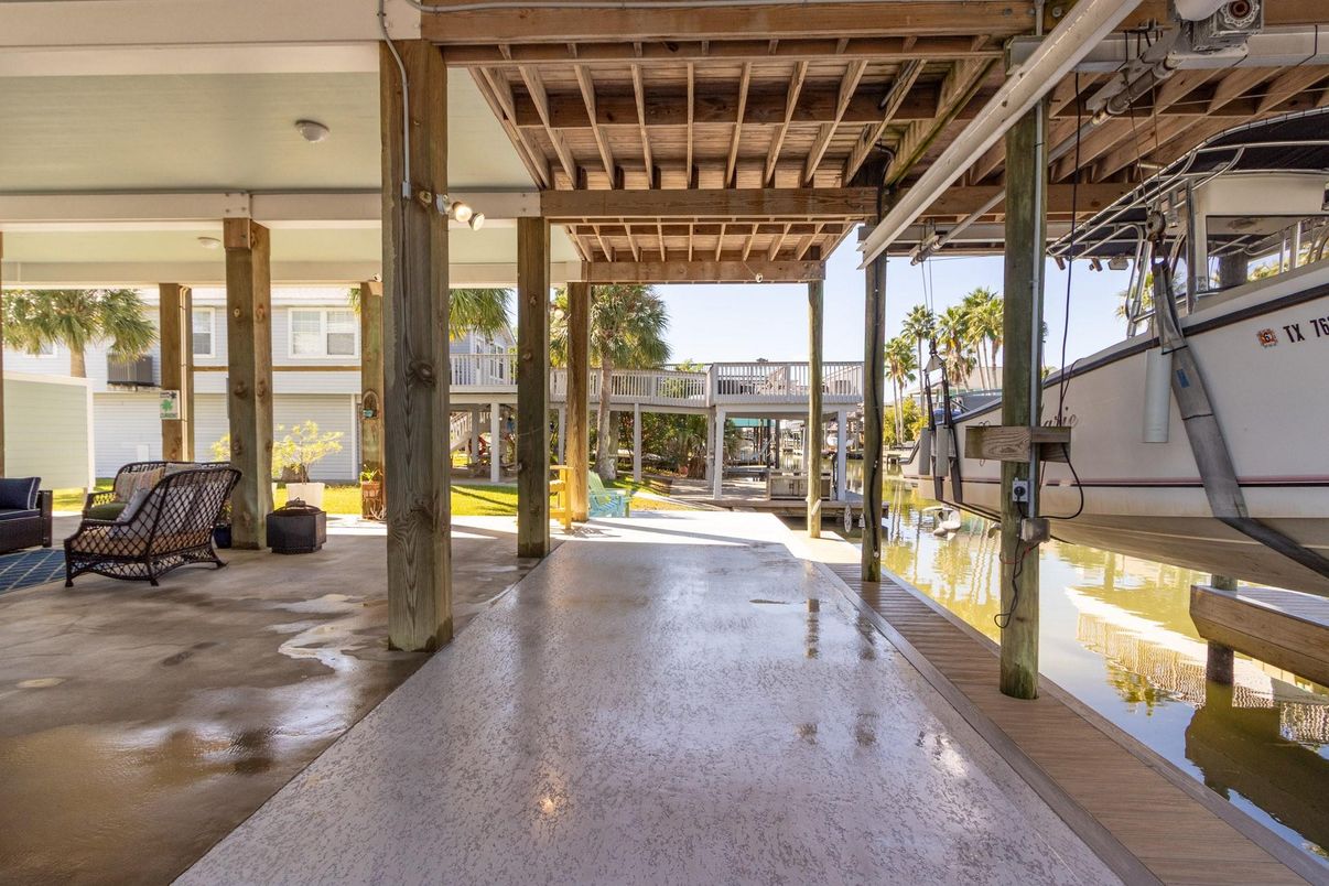 Exterior, Water, Wooden Beams