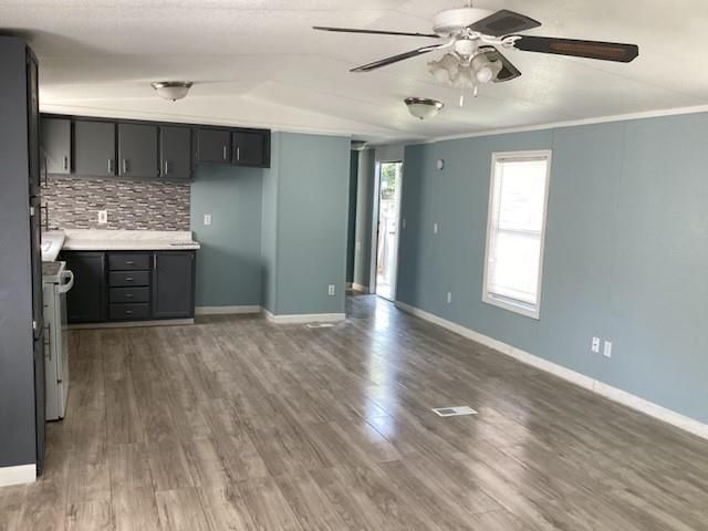 Empty room, Interior, Kitchen, Wood Texture Flooring