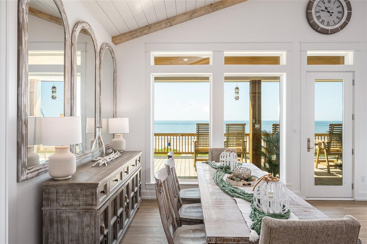 Dining room, Interior, Water, Wood Texture Flooring
