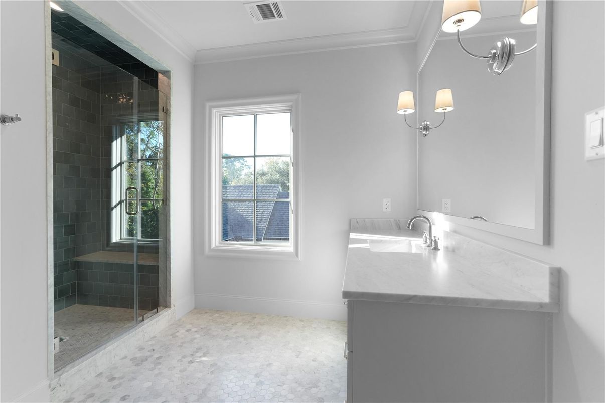 Bathroom, Glass Shower, Interior