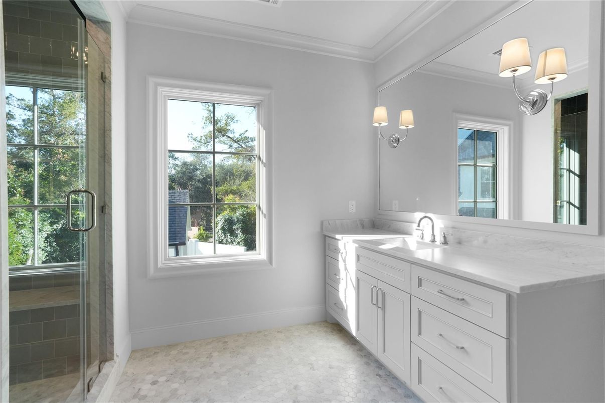 Bathroom, Glass Shower, Interior