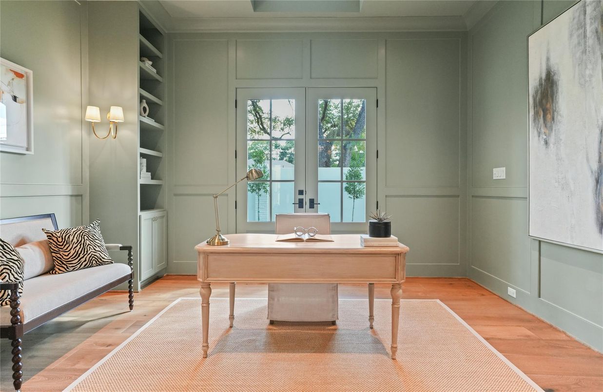 Home Office, Interior, Wood Texture Flooring