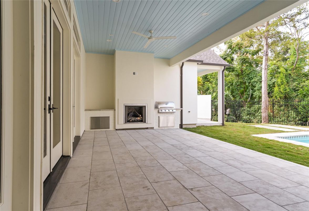 Backyard, Exterior, Fireplace, Outdoor Kitchen