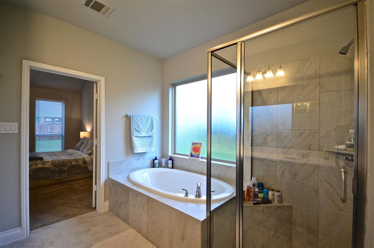 Bathroom, Bedroom, Glass Shower, Interior