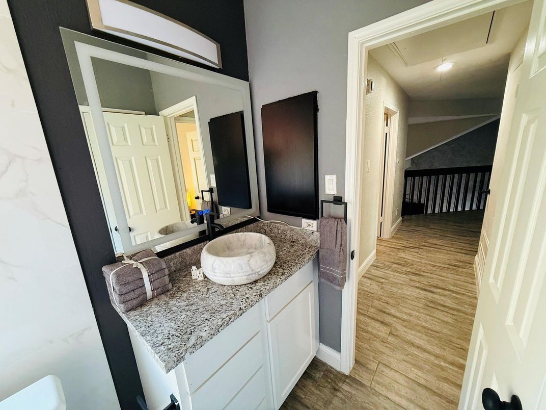 Bathroom, Interior, Wood Texture Flooring