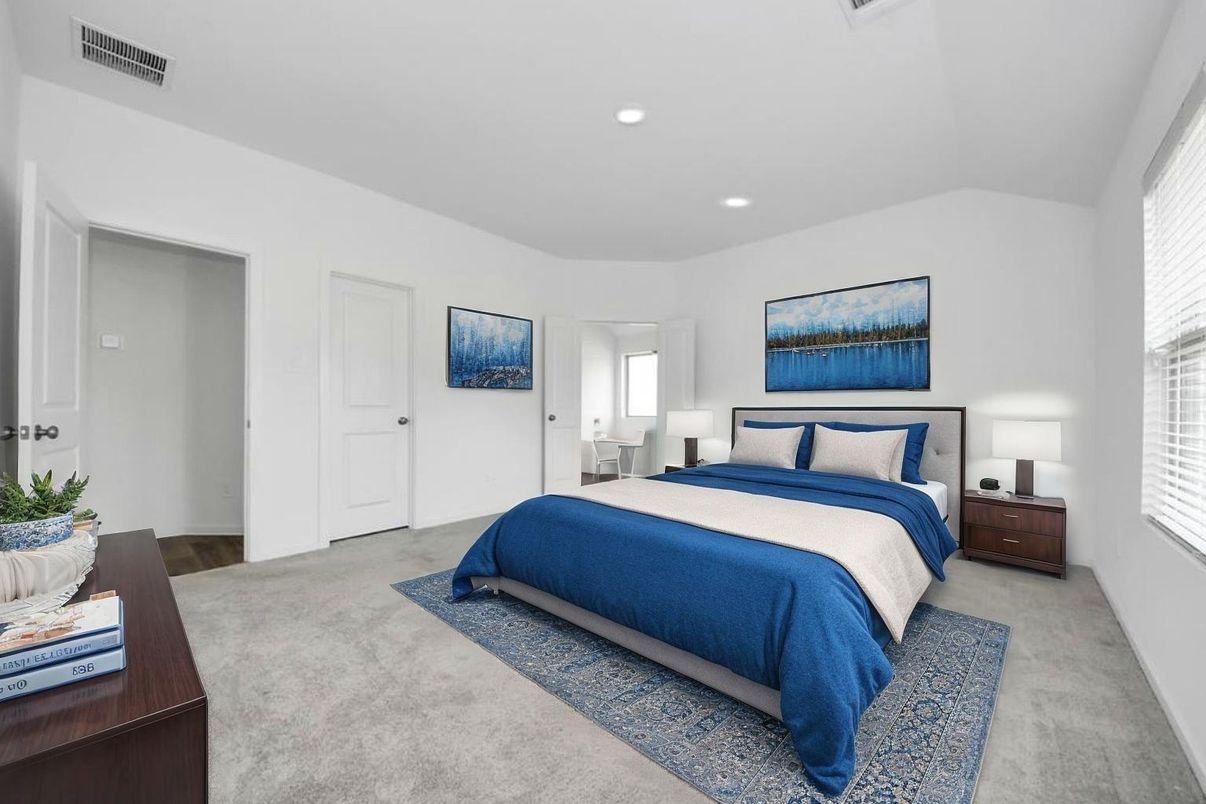 Bedroom, Interior, Recessed Lighting