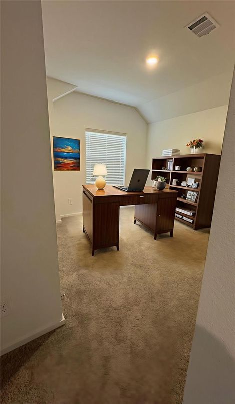 Home Office, Interior, Recessed Lighting