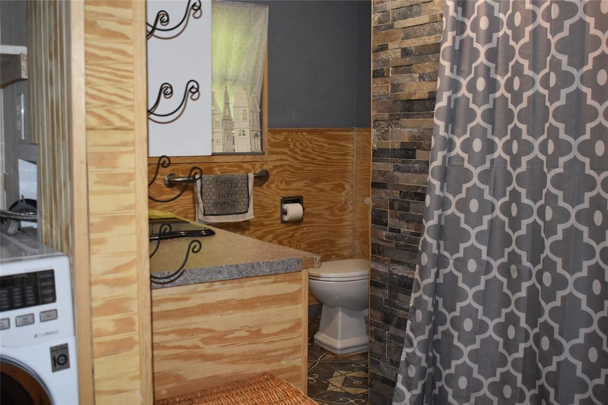 Bathroom, Interior, Wooden Walls